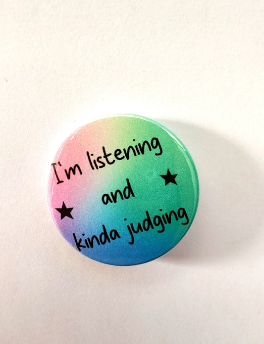 I'm listening and kinda judging set