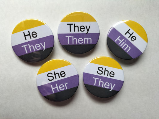 Non binary badge set