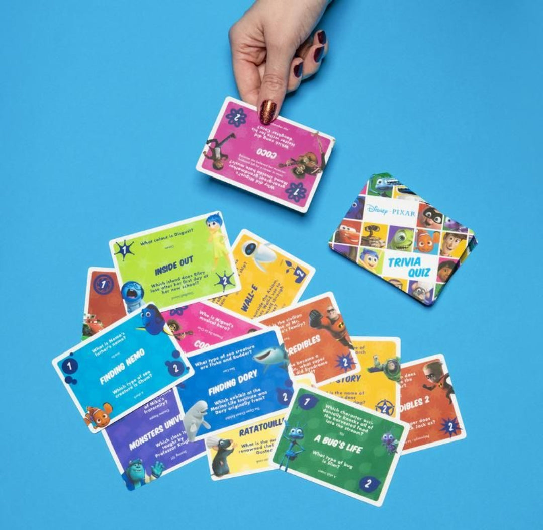 Disney pixar trivia quiz card game