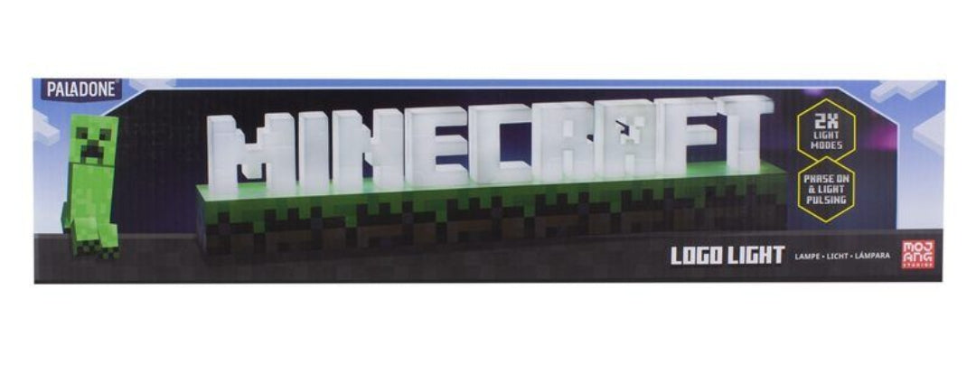 Minecraft Logo Light - Gaming Room Decor - (New - Factory Sealed)
