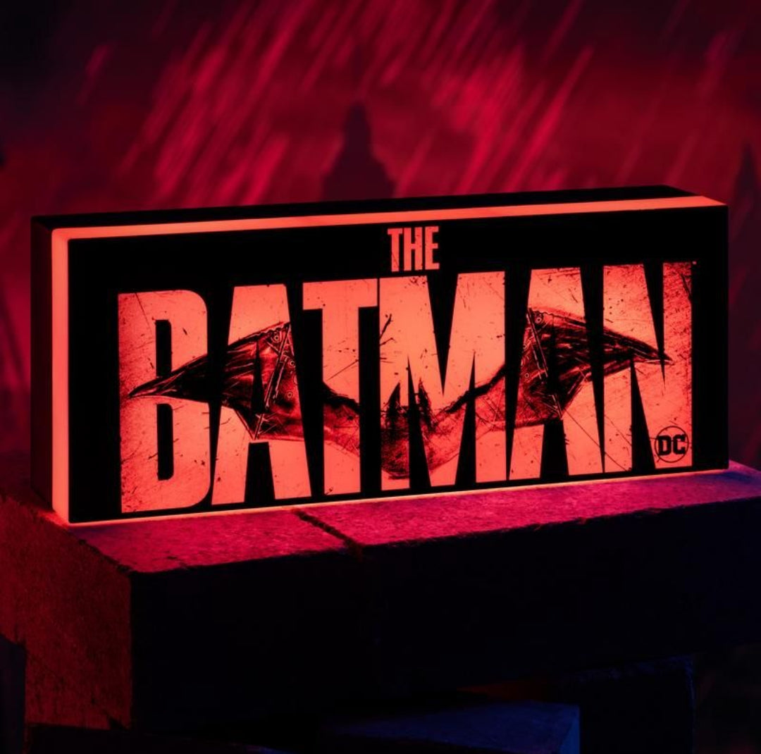 The Batman logo light