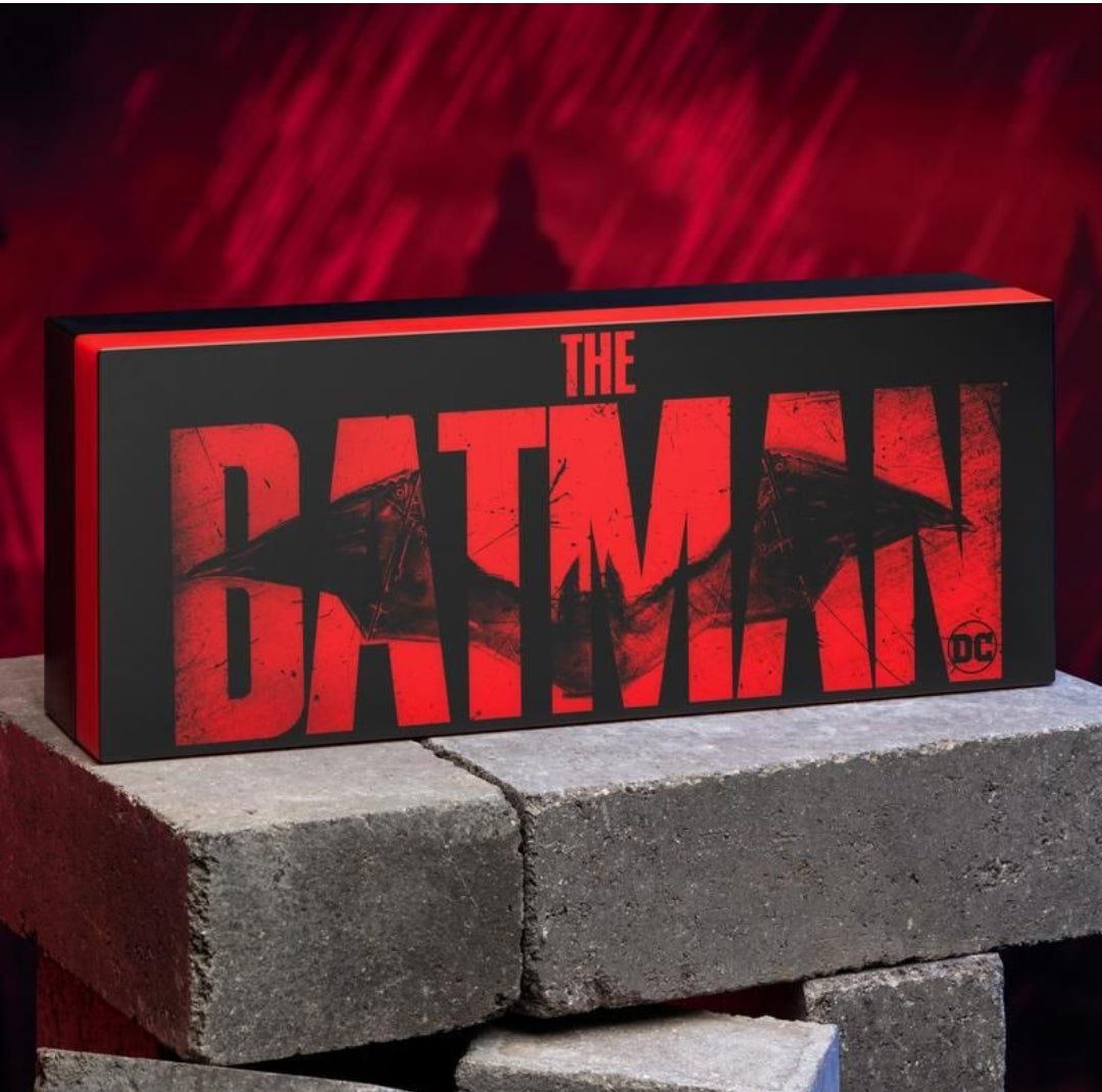 The Batman logo light
