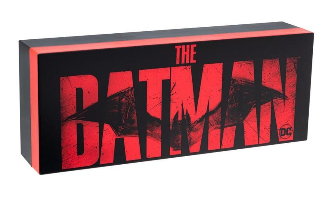 The Batman logo light