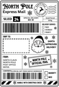 Santa gift labels