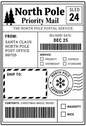 Santa gift labels