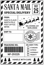 Santa gift labels