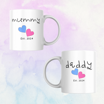 New parent mug set