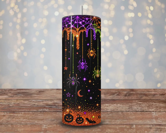 Sparkly Halloween 20oz tumbler